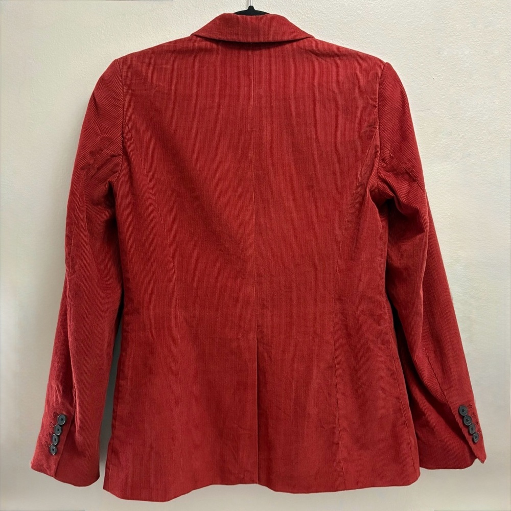 Babaton Rust Corduroy Blazer Women’s Size 4 Aritzia Jacket - Picture 4 of 14